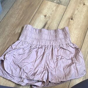 FP Movement by Free People Dusty Pink High Waist Shorts